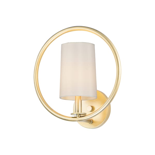Maxim Lighting Meridian 1-Light 12.5" Wide Natural Aged Brass Semi-Flush Mount Light 25291OFNAB - main